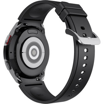 Ремешок Rumi Classic силиконовый для Samsung Galaxy Watch4/5 (20 мм, черный)