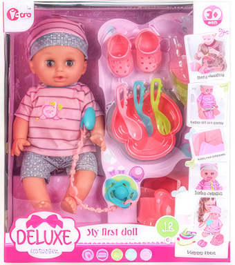 Пупс Sharktoys С набором для кормления 1000000043 (12 звуков)