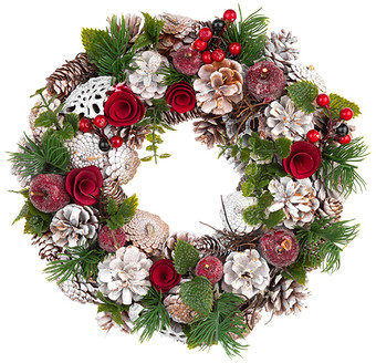 Рождественский венок Elan Gallery Венок Снежная фантазия 450094