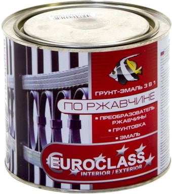 Эмаль Euroclass грунт-эмаль по ржавчине (черный, 1.9 кг)
