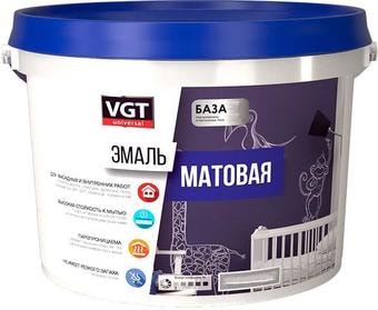 Эмаль VGT ВД-АК-1179 Универсальная Матовая База А 1.5 кг (супербелый)