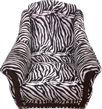 Интерьерное кресло Асмана Анна (велюр зебра)