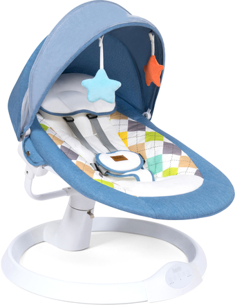 Шезлонг Nuovita Attento А1 (голубой/белый)