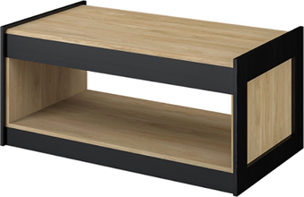 Журнальный столик Неман мебель Стенли МН-037-25 (дуб прованс/черный)
