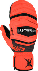 Горнолыжные варежки Reusch Warrior GS 6211411-7809 (р-р 9, Mitten Black/Fluo Red)