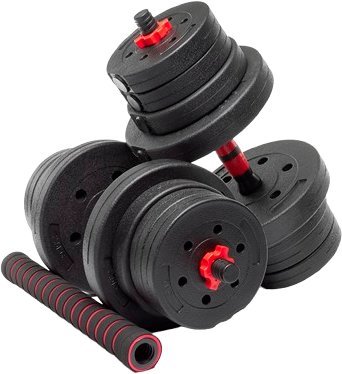 Набор гантелей с соединительным грифом Ametist 24 кг с соединительным грифом