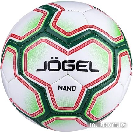 Мяч Jogel BC20 Nano (3 размер, белый/зеленый/красный)
