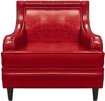 Интерьерное кресло Brioli Луи (экокожа, L19 красный)