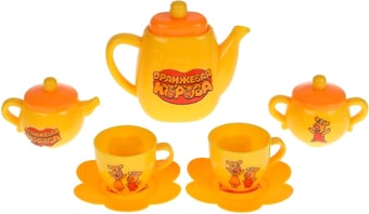 Набор игрушечной посуды Играем вместе Оранжевая корова