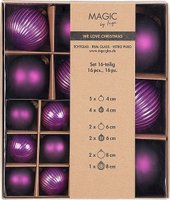 Елочная игрушка Inge's Christmas One-Two-Tree! 16420P418 (16шт, фиолетовый)