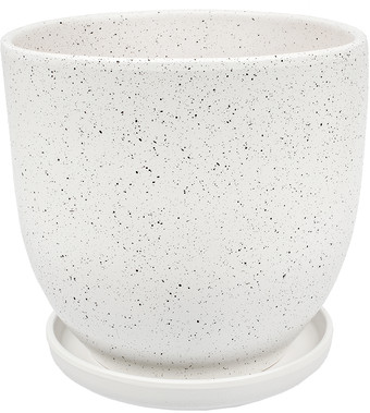 Вазон Вещицы Терраццо BH-93-3 4.7 л (белый)