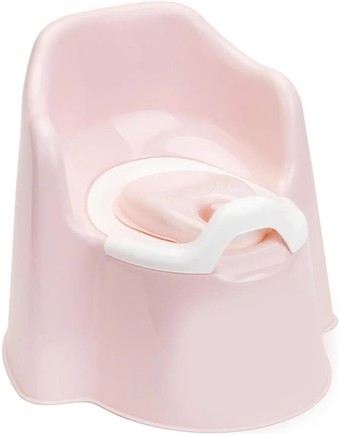 Детский горшок Lalababy Protect Me с крышкой (розовый пастельный)