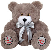 Классическая игрушка Sun&Rain Медведь Тед 30см (дымчатый)