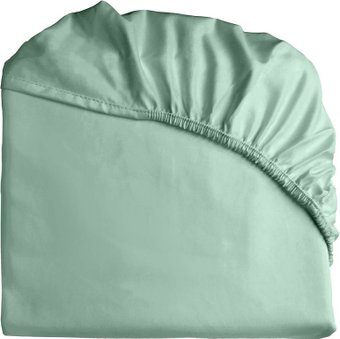 Постельное белье Primavelle 90х200 сатин Luxe на резинке 114311429-crL84 (шалфей)