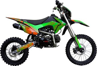 Мотоцикл BSE EX 17/14 (зеленый/оранжевый)