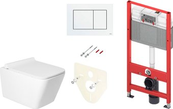 Унитаз подвесной Saniteco KW-9004W + TECE Kit 9400413