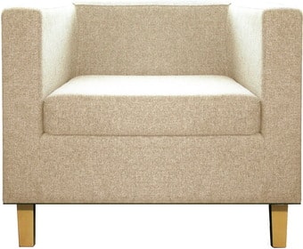 Интерьерное кресло Brioli Билли Д (рогожка, J1 кремовый/светлые ножки)