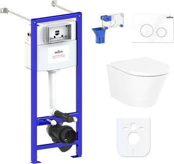 Унитаз Lavinia Boho Relfix Biore Rimless 7 в 1 87050185 (белый пластик)