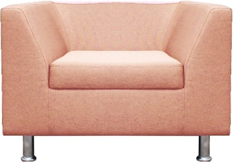 Интерьерное кресло Brioli Дедрик (рогожка, J11 розовый)