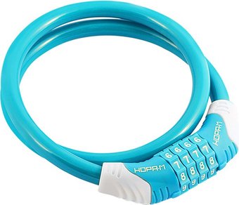 Тросовый велосипедный замок Нора-М №31 (ф10x800мм, голубой)