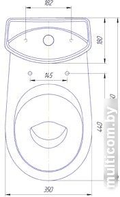 Унитаз Rosa Комфорт (коричневый)