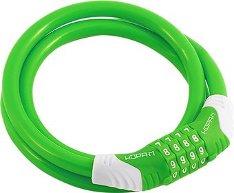 Тросовый велосипедный замок Нора-М №31 (ф6x1200мм, зеленый)