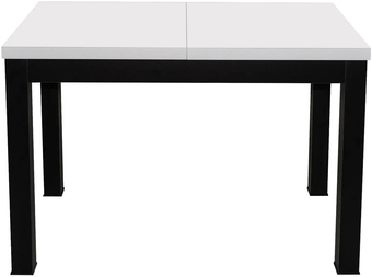 Кухонный стол ЭлиГард Black / СОБ (белый матовый)