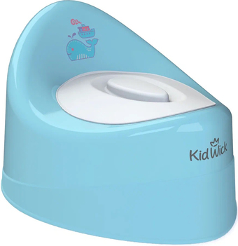 Детский горшок Kidwick Ракушка KW030202 (голубой/белый)