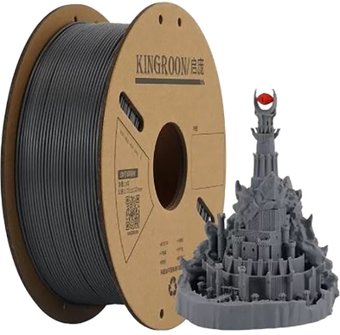 Пластик Kingroon PLA 1.75мм NPLA018 (1кг, Dark Grey)