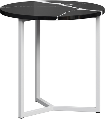 Журнальный столик LoftyHome Годмар Тренто 1627720 (мрамор блэк/белый)