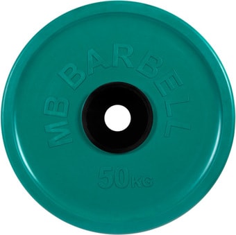 Диск MB Barbell Евро-классик 51 мм (1x50 кг, зеленый)