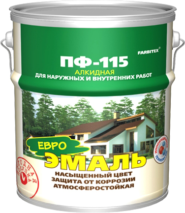 Эмаль Farbitex ПФ-115 5кг (терракотовый) [Ф3467980]