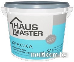 Краска Haus Master Для наружных и внутренних работ 1 л (белый)