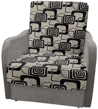 Кресло-кровать Асмана Виктория-1 (рогожка кубики коричневые/рогожка бежевый)