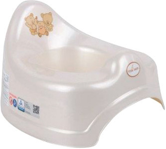 Детский горшок Tega Мишка РО-038-118 (белый жемчуг)