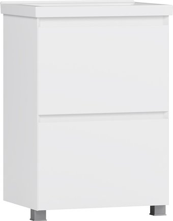 Belux Тумба под умывальник Киото Н 60-02 (1, белый глянцевый)