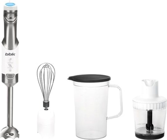 Погружной блендер BBK KBH1016 (нержавеющая сталь/белый)