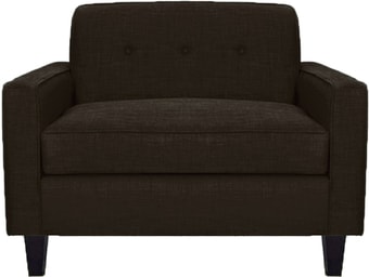 Интерьерное кресло Brioli Берн (рогожка, J5 коричневый/темные ножки)