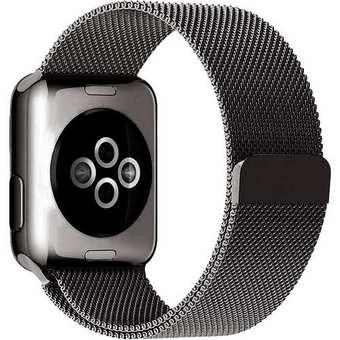 Браслет Rumi Milanese loop металлический для Apple Watch 38/40/41mm (черный)