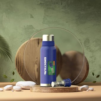 Термос BIOSTAL Охота NBR-ZB (1.2л, синий)