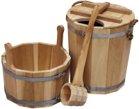 Набор для бани КомфортПром Большой 10221099 (ольха)