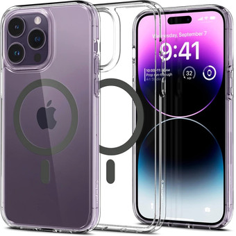 Чехол для телефона Spigen Ultra Hybrid (MagFit) для iPhone 14 Pro ACS04970 (темно-серый)