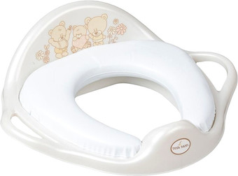 Детская накладка на унитаз Tega Мишка MS-020-118 (белый жемчуг)