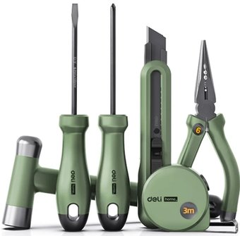 Набор домашнего мастера Deli HT0006L (6 предметов)