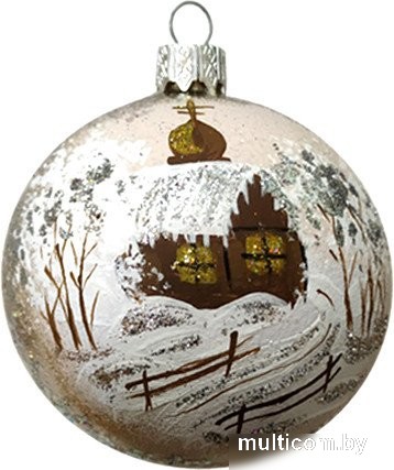 Елочная игрушка Декарт Зимняя церквушка 8Ш0021