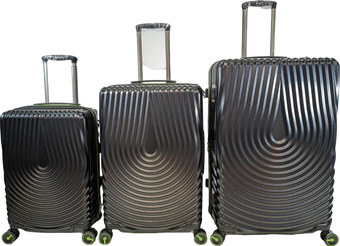 Чемодан-спиннер Mironpan 77062-1 24" (черный)