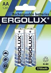 Аккумуляторы Ergolux AA 2700mAh 2 шт. NHAA2700BL2