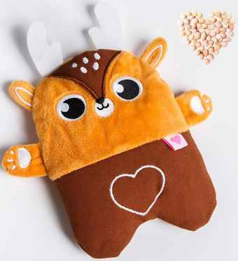 Игрушка-грелка Крошка Я Олененок с вишневыми косточками 4440965