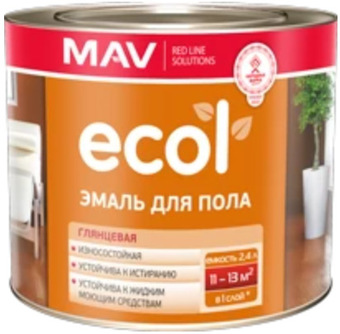 Краска Ecol ПФ-266 0.9 кг (золотисто-коричневый)