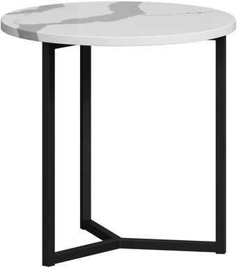 Журнальный столик LoftyHome Годмар Тренто 1627748 (мрамор сноу/черный)